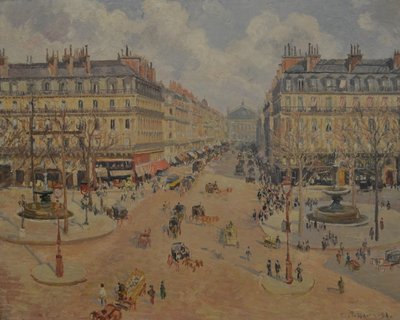 ロペ通り、モーニングサンシャイン 作： Camille Jacob Pissarro